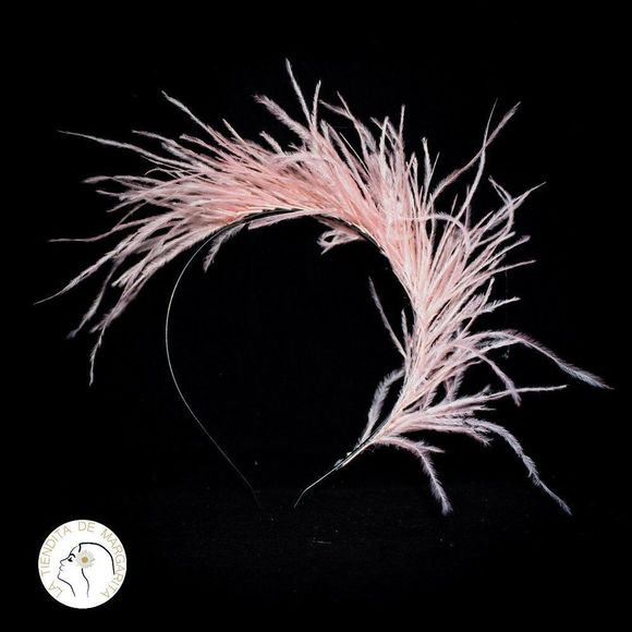 Bridal wedding headband feather lightweight new handmade - Picture 1 of 7